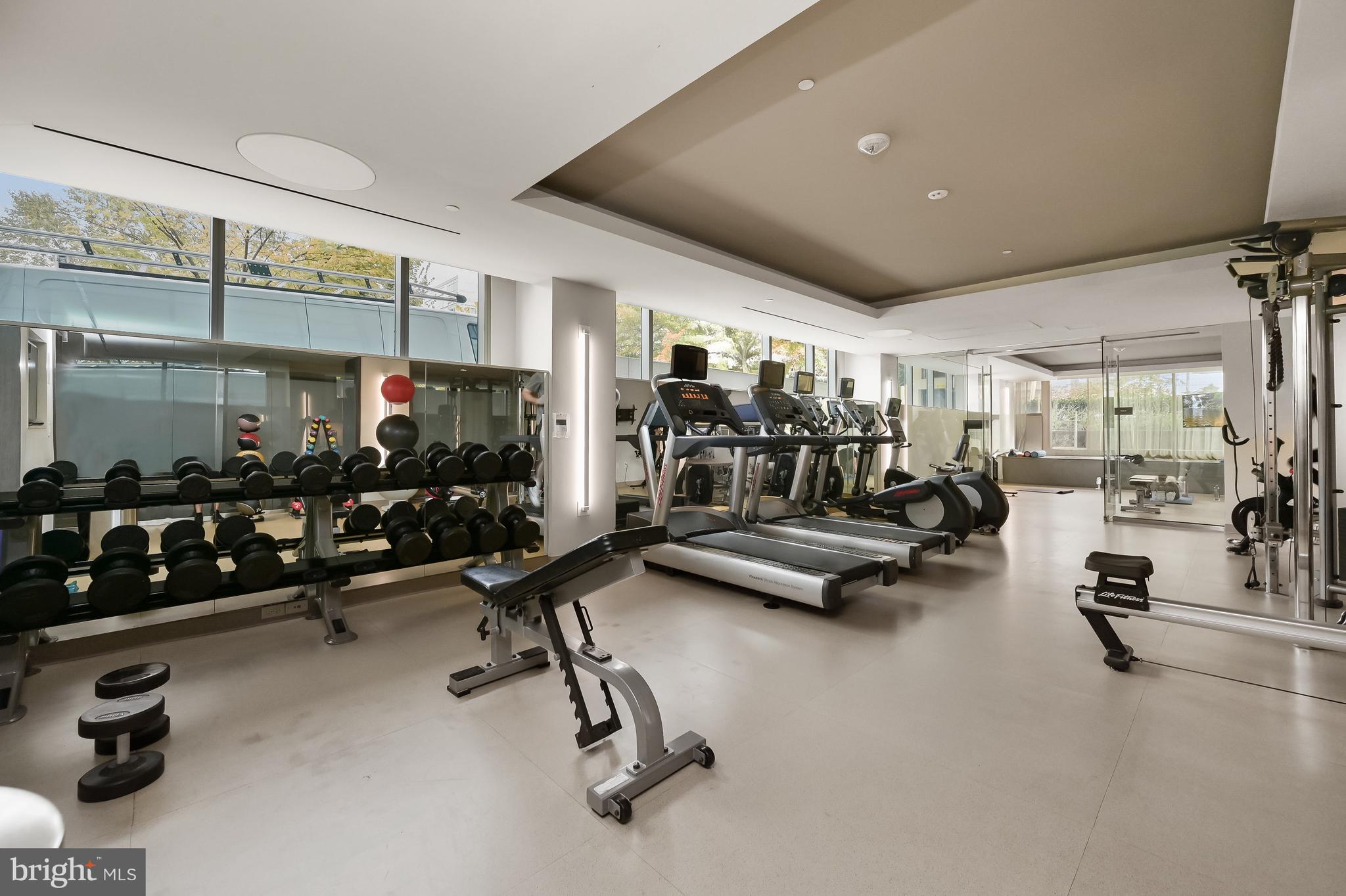 2501 M Street Northwest, Unit 311 Washington, DC 20037 - Photo 20 of 27 a view of a room with gym equipment