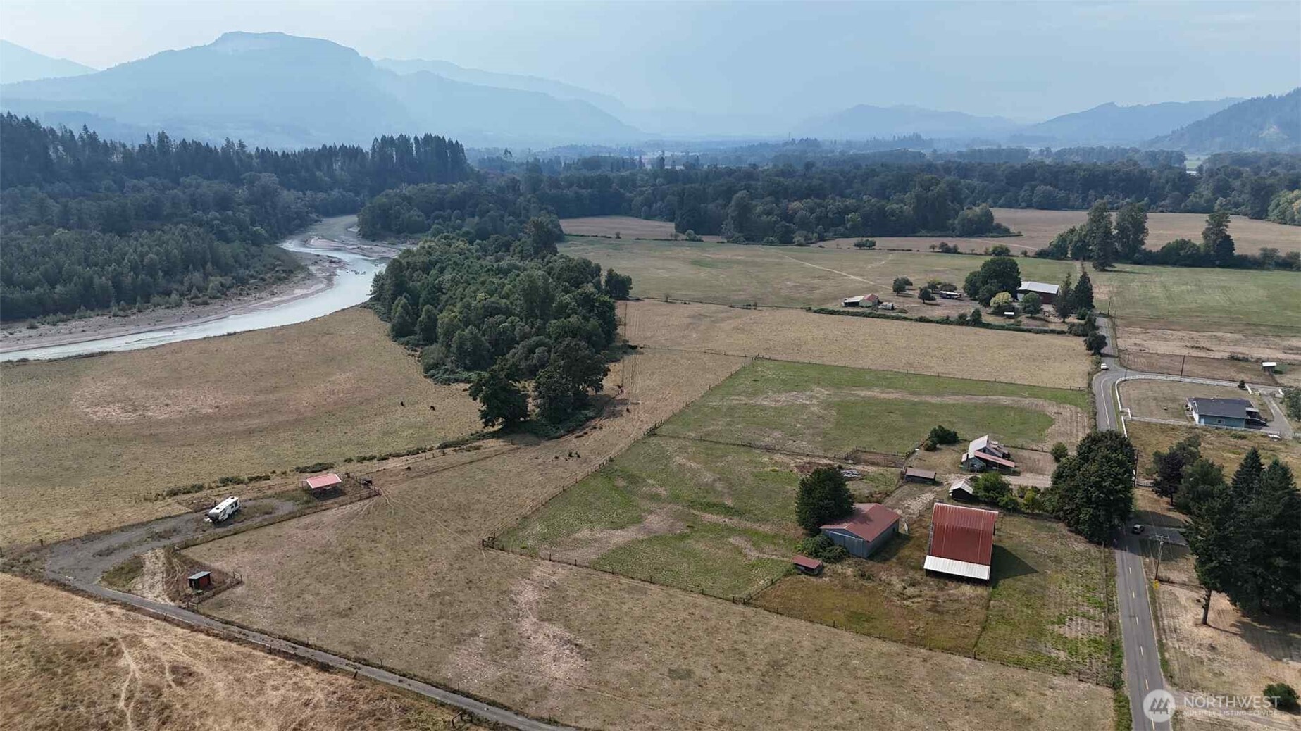215 Kehoe Road Randle, WA 98377 - Photo 9 of 11 an aerial view of a house with a garden