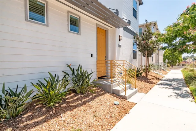 a view of a backyard of a house