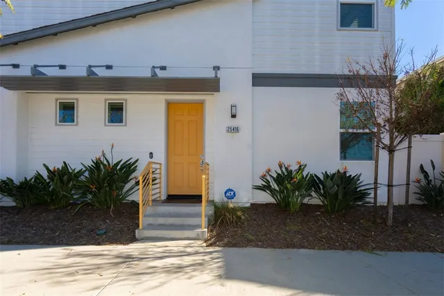 a view of a entryway front of house