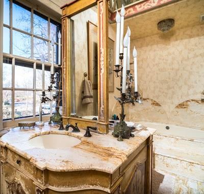 5420 Darlington Road Pittsburgh, PA 15217 - Photo 18 of 25 The master bathroom has a large soak tub, back to back vanities, a enclosed shower room, and enclosed toliet room. The high ceilings are mirrored!