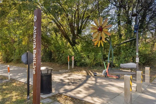 a backyard of a house with lots of trees