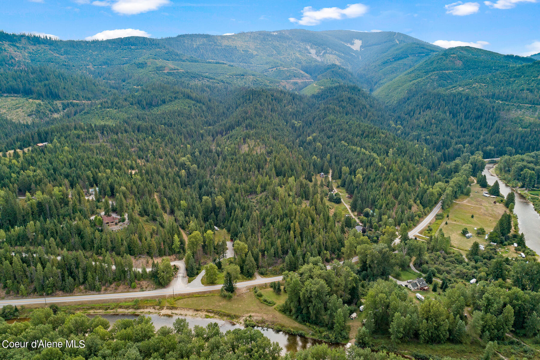 9076 Coeur D'Alene River Road Kingston, ID 83839 - Photo 16 of 32 Aerial_9076CoeurdAleneRiverRd-1
