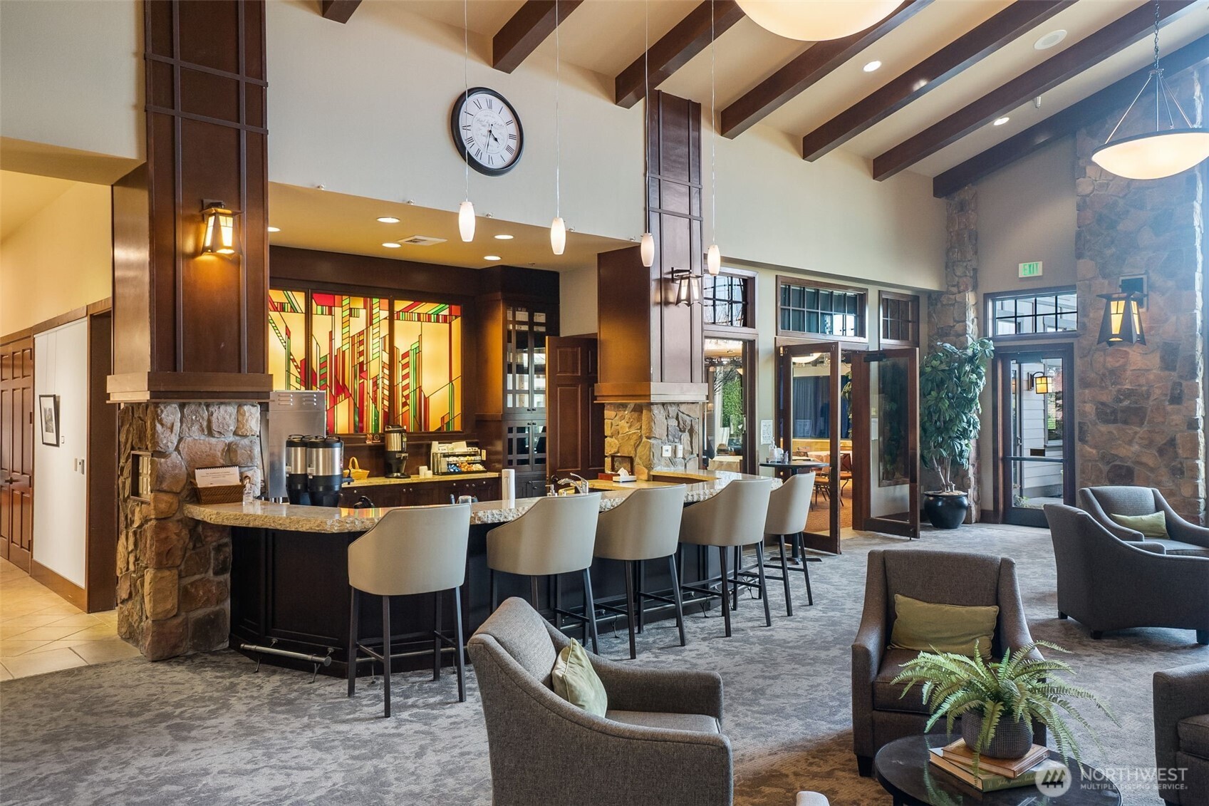 8231 Orcas Loop Northeast Lacey, WA 98516 - Photo 19 of 23 a view of a dining room with furniture window and outside view