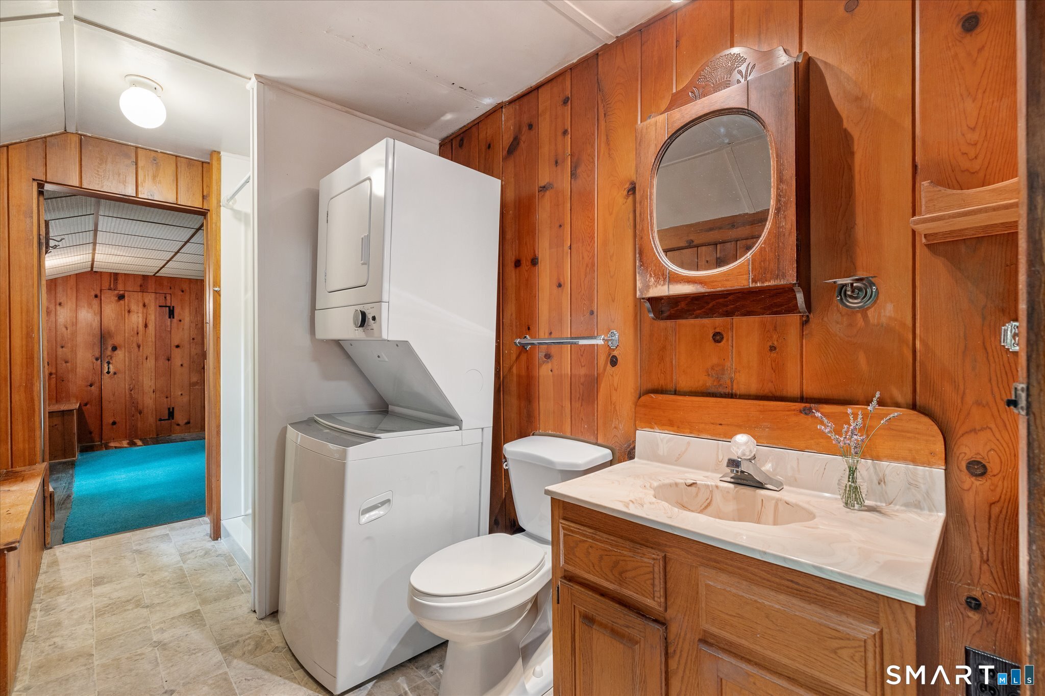 218 North Bigelow Road Hampton, CT 06247 - Photo 22 of 40 Main level, bathroom, shower stall, and laundry.