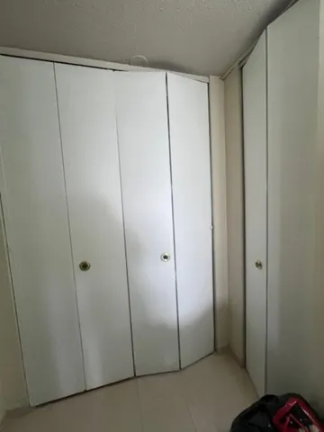 a view of a closet area