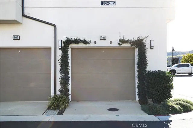 a balcony with a couch