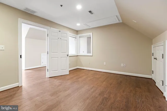 a view of room with walk in closet