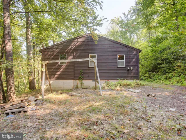 a backyard of a house