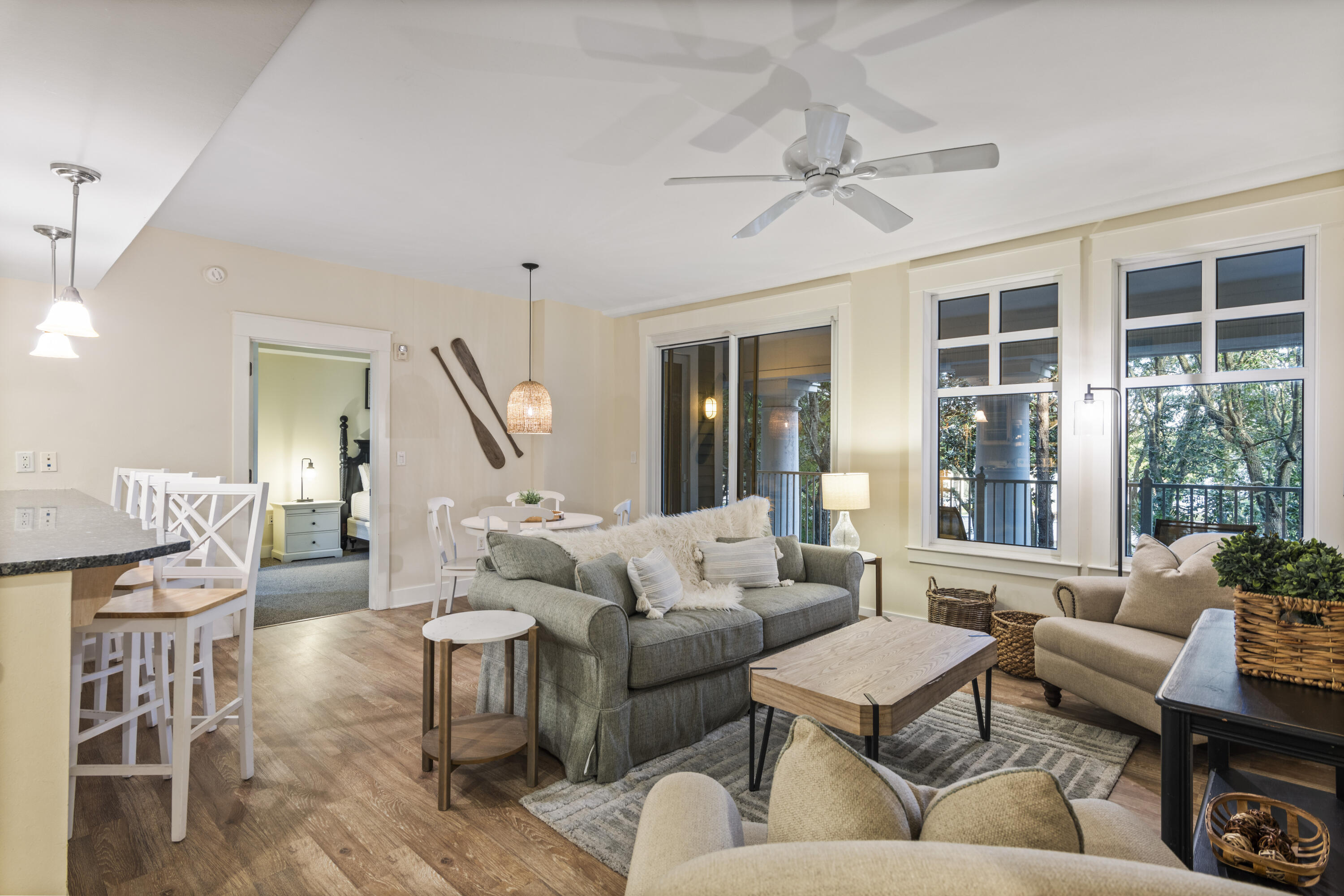 9300 Baytowne Wharf Boulevard, Unit 207/209 Miramar Beach, FL 32550 - Photo 1 of 50 a living room with furniture and a large window