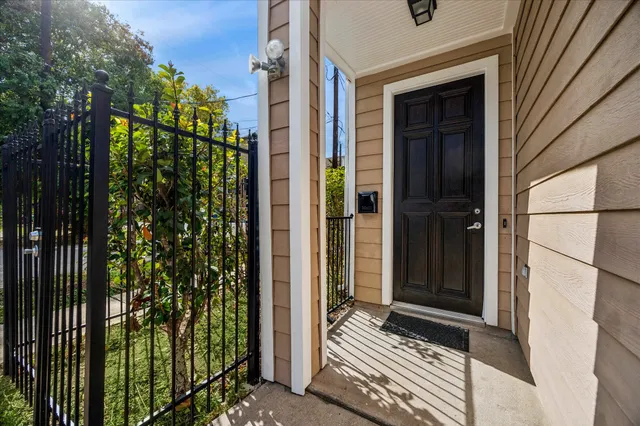 a view of an entryway door