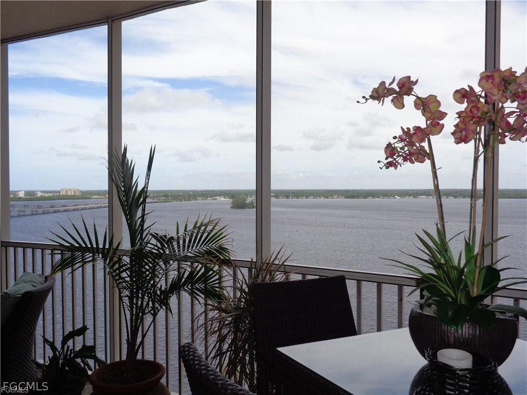 2743 First Street, Unit 1504 Fort Myers, FL 33916 - Photo 3 of 40 a view of a balcony with a potted plant