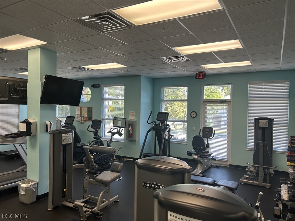 2743 First Street, Unit 1504 Fort Myers, FL 33916 - Photo 32 of 40 a view of a room with gym equipment