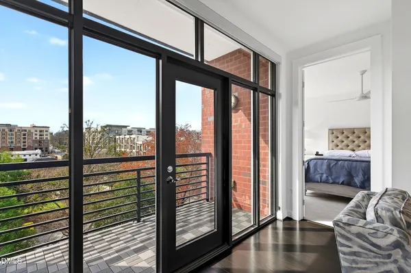 a view of city with tall buildings