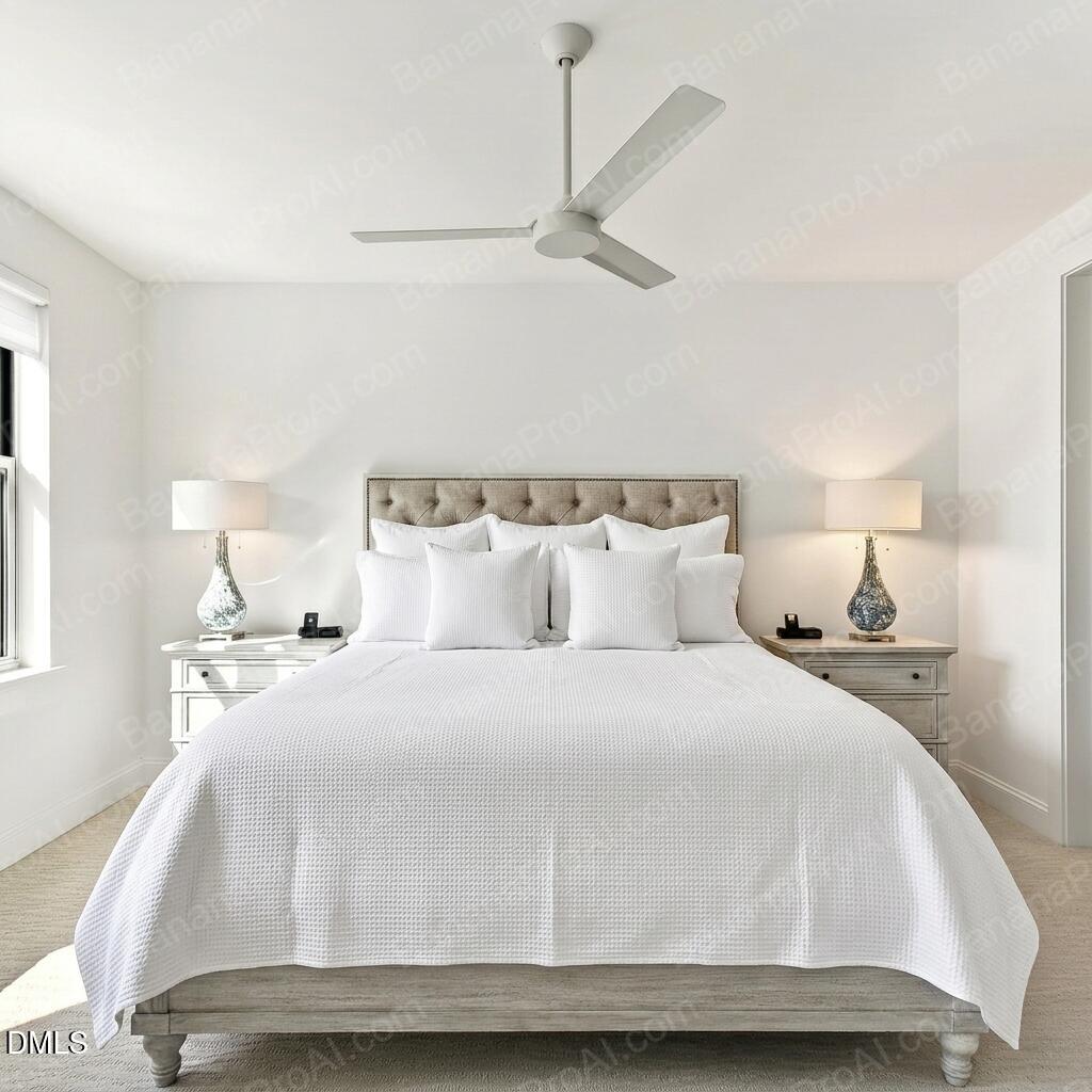 618 North Boylan Avenue, Unit 506 Raleigh, NC 27603 - Photo 24 of 71 a bedroom with a bed and a night stand