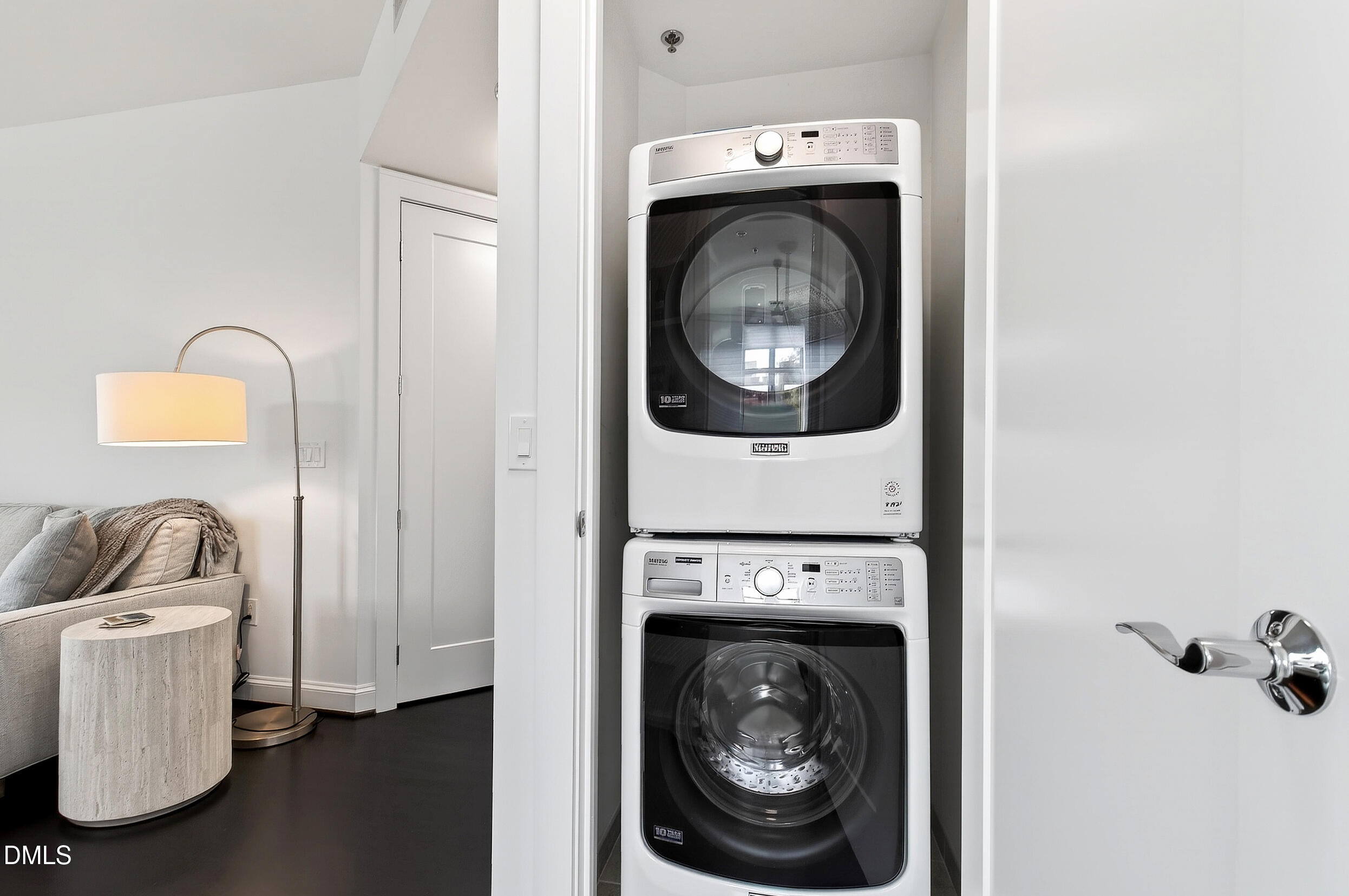 618 North Boylan Avenue, Unit 506 Raleigh, NC 27603 - Photo 35 of 71 a utility room with a sink dryer and washer