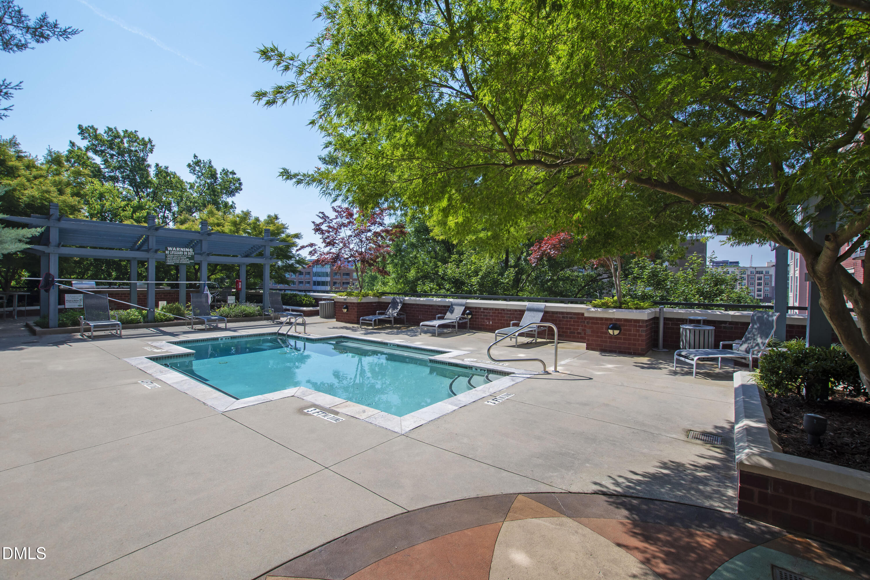 618 North Boylan Avenue, Unit 506 Raleigh, NC 27603 - Photo 41 of 71 a view of a patio with chairs and potted plants