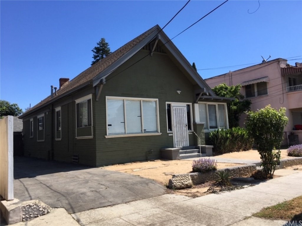 a front view of a house