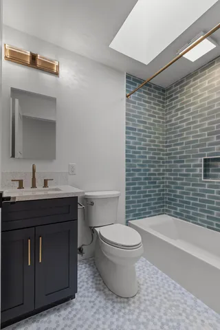 a view of hallway with washer and dryer