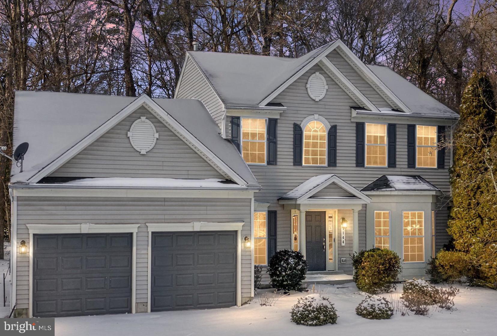 a front view of a house