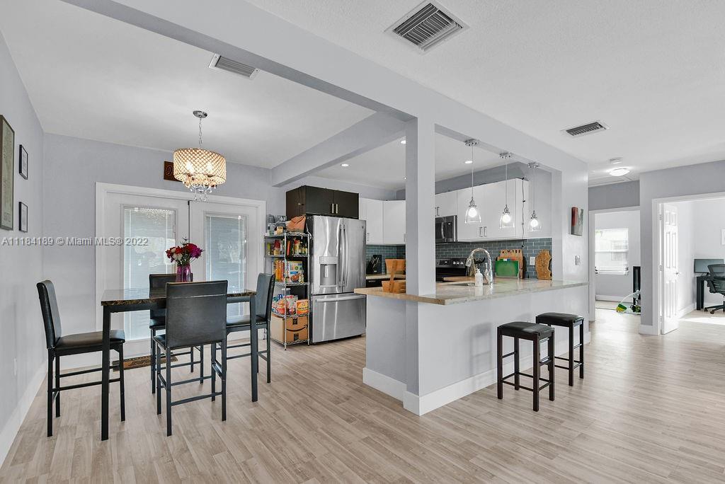 331 Northwest 144th Street Miami, FL 33168 - Photo 19 of 35 a dining room with furniture and wooden floor
