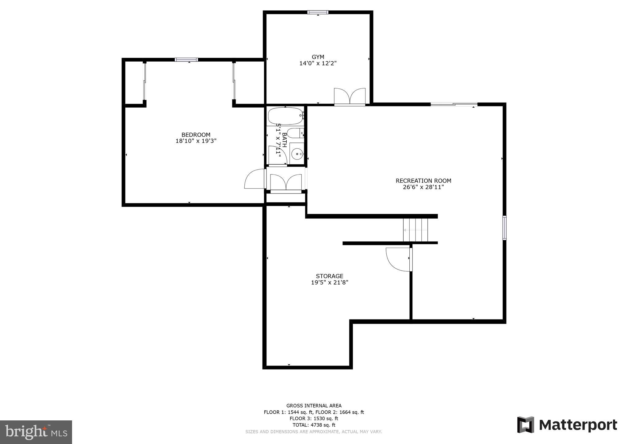 8034 High Castle Road Ellicott City, MD 21043 - Photo 40 of 40 Lower Level Floor Plan