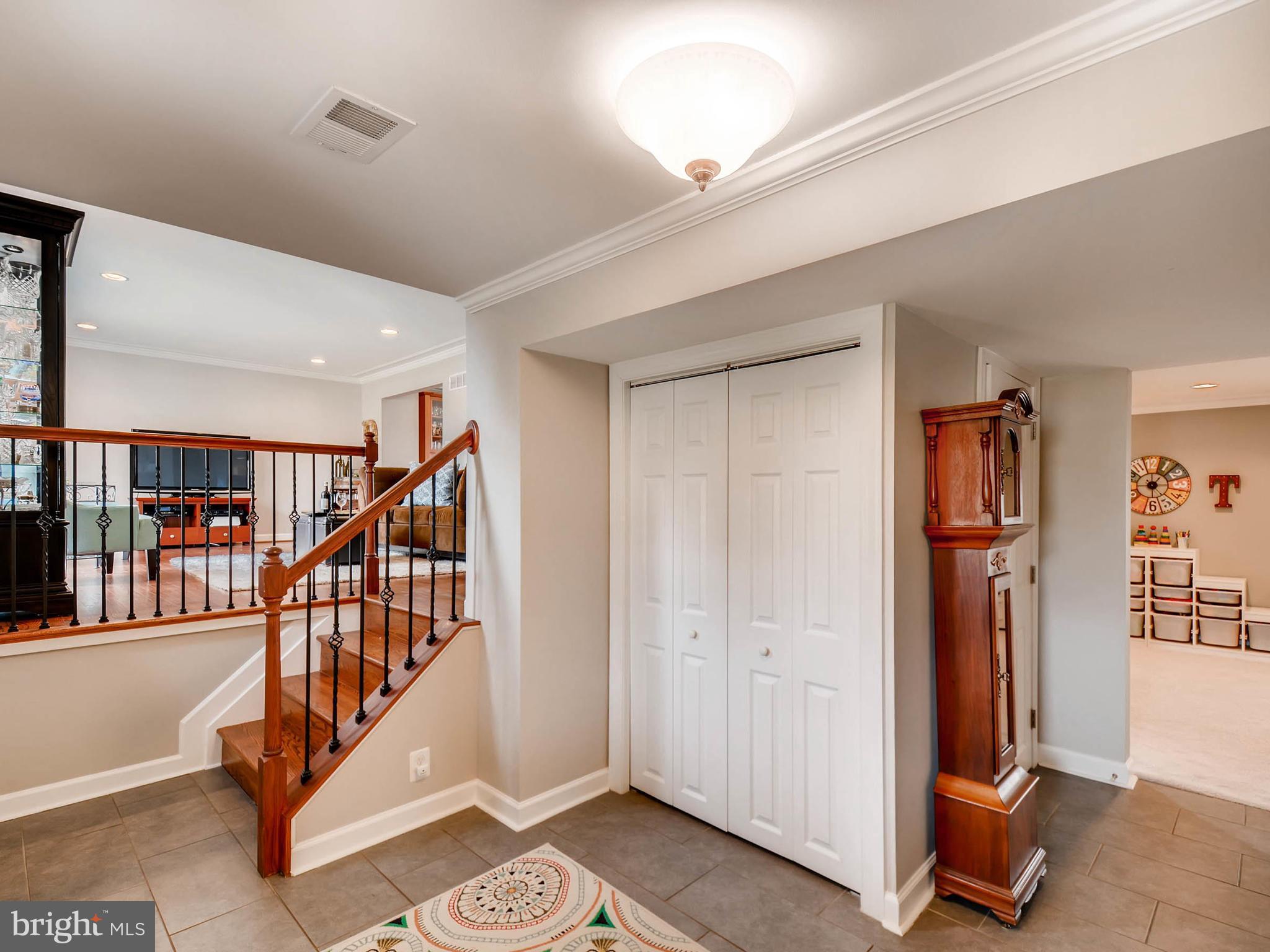 11102 Pool Road Cockeysville, MD 21030 - Photo 2 of 30 Foyer on family room level, steps up to liv room