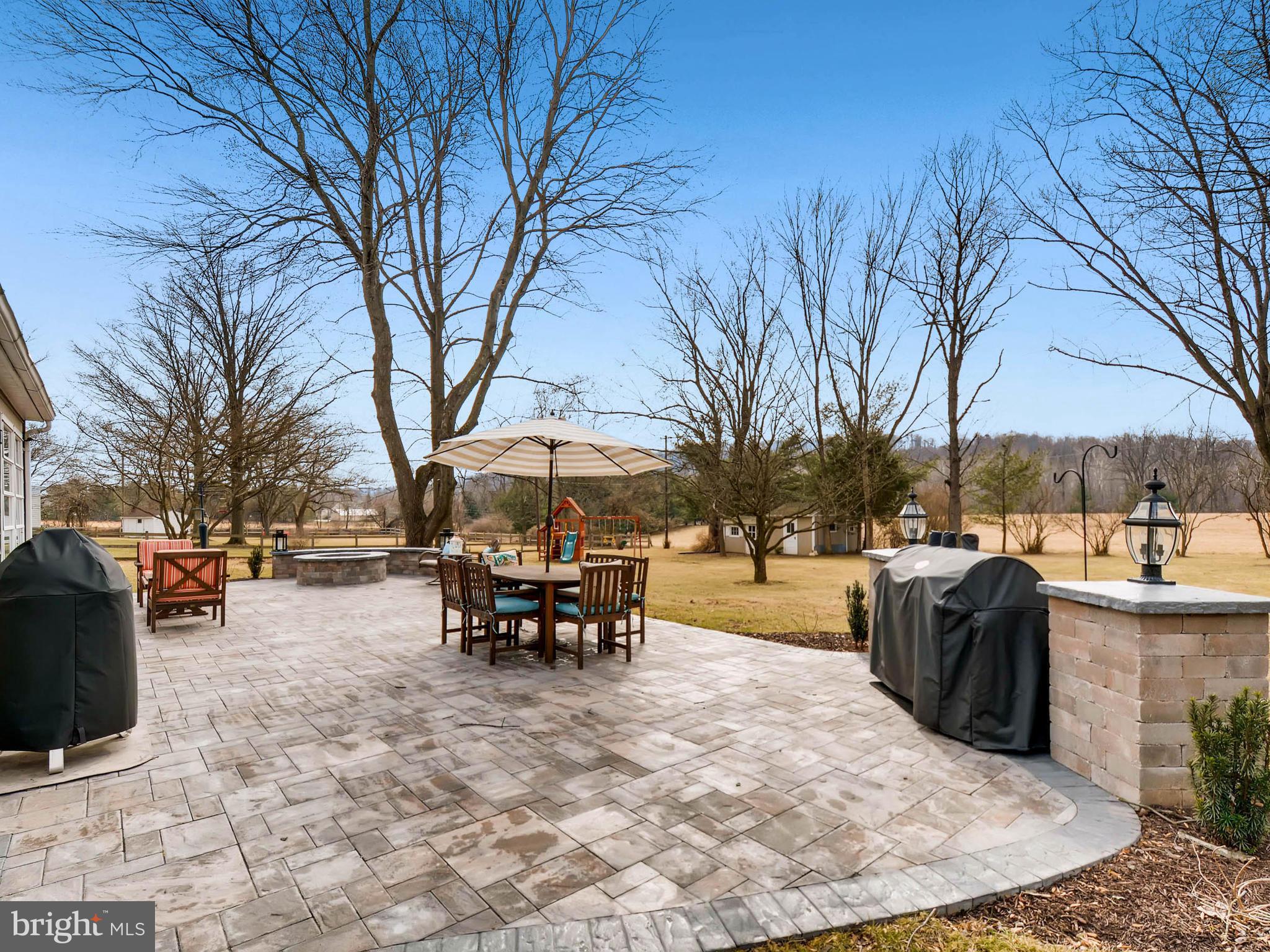11102 Pool Road Cockeysville, MD 21030 - Photo 24 of 30 Stone patio, extensive hardscape