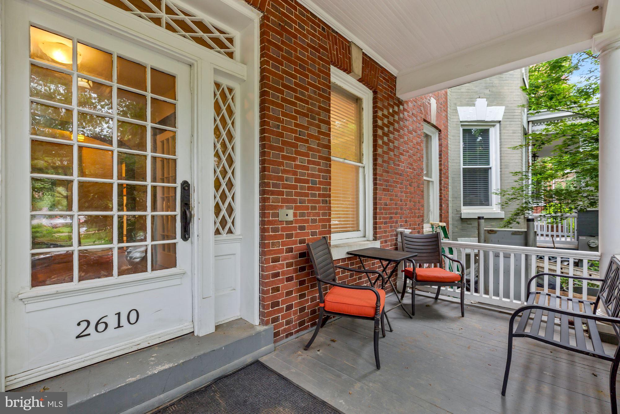 Inviting front porch