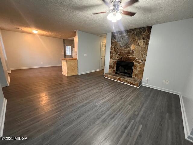 1123 Sandy Beach Drive Macon, GA 31220 - Photo 2 of 16 an empty room with wooden floor fireplace and windows