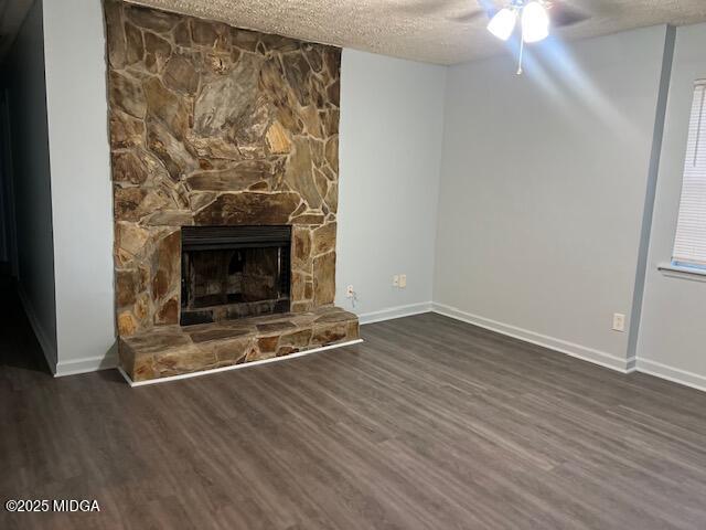 1123 Sandy Beach Drive Macon, GA 31220 - Photo 4 of 16 an empty room with wooden floor fireplace and windows