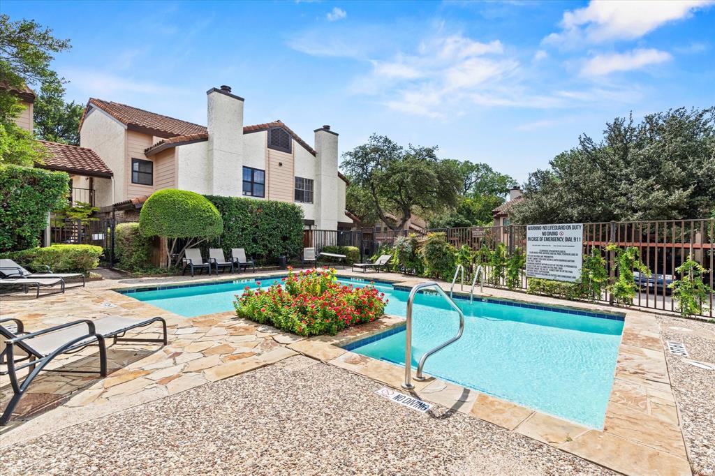 5626 Preston Oaks Road, Unit 51D Dallas, TX 75254 - Photo 19 of 19 a view of a house with backyard and sitting area