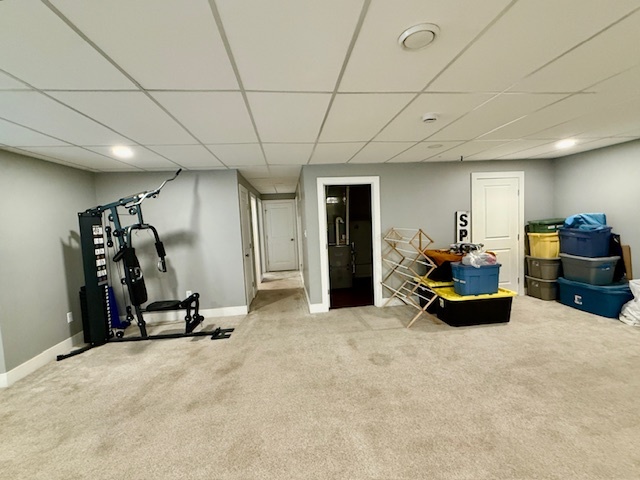 708 East North Street Monticello, IL 61856 - Photo 19 of 38 a room with gym equipment and a window