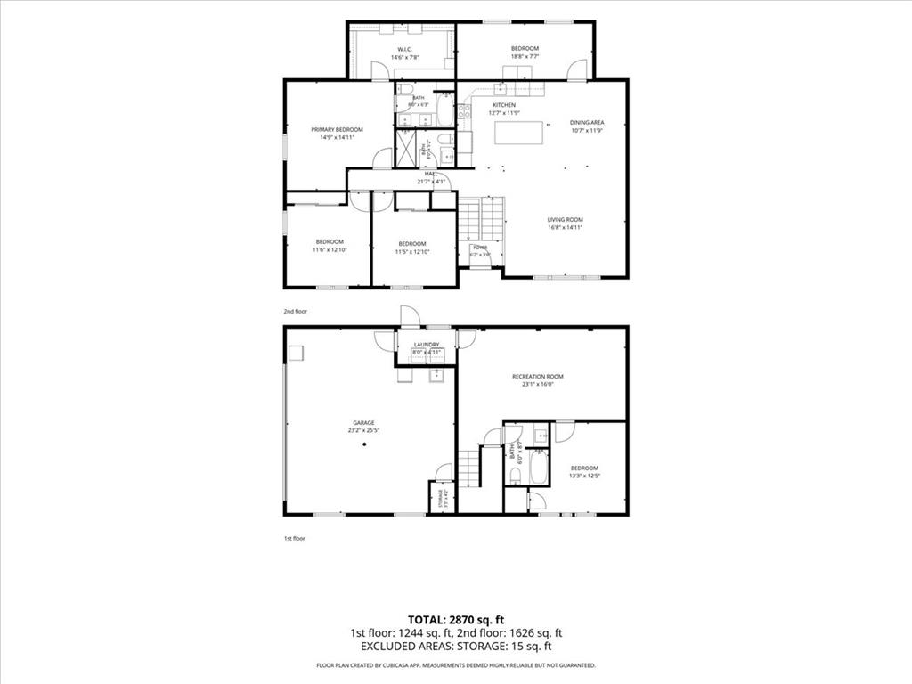 2930 Oakland Road Bethlehem, PA 18017 - Photo 54 of 55 A detailed layout illustrates the functional flow across two floors of this home.