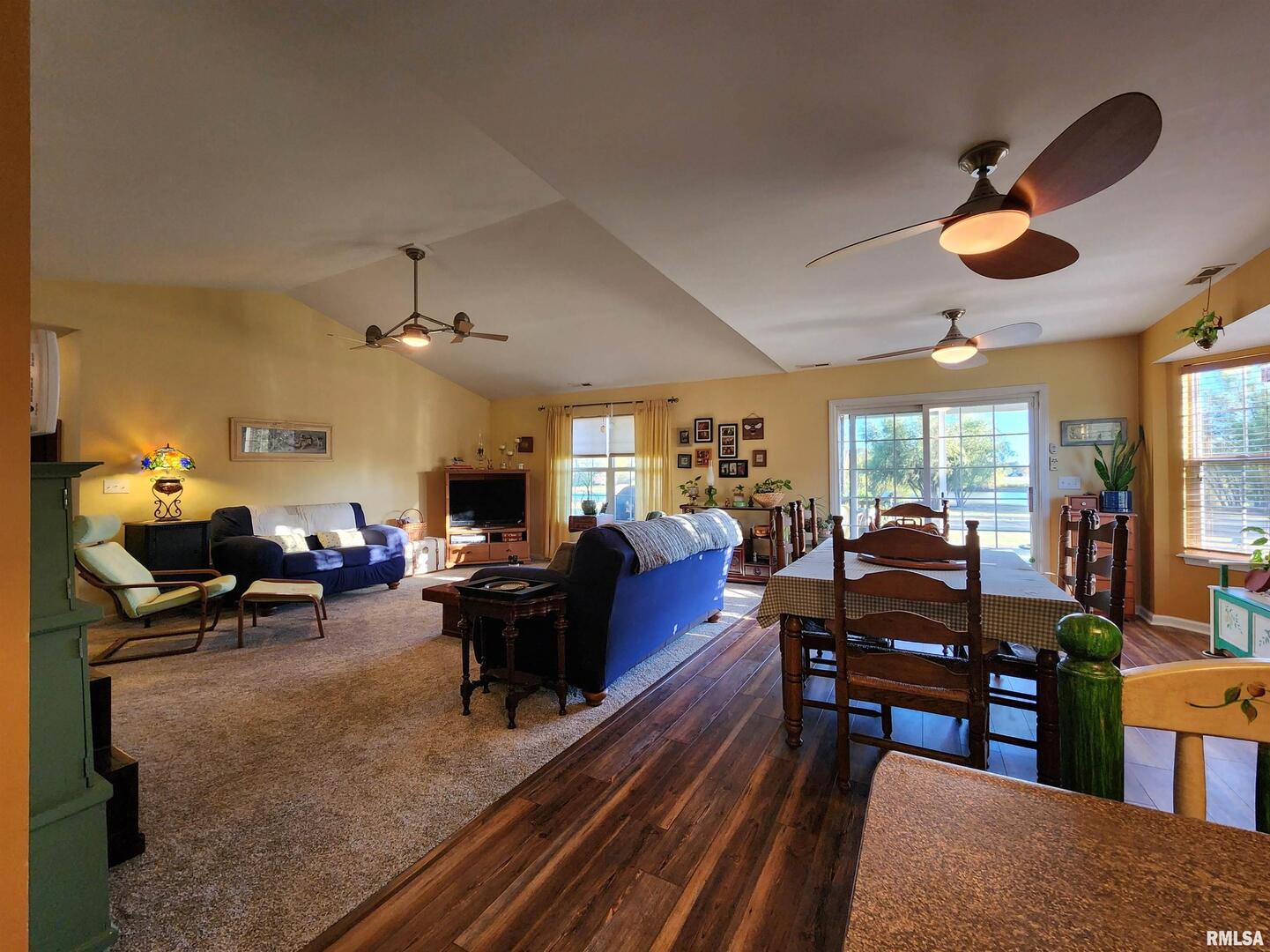 156 Hanover Lane Murphysboro, IL 62966 - Photo 13 of 63 a living room with furniture kitchen view and a large window