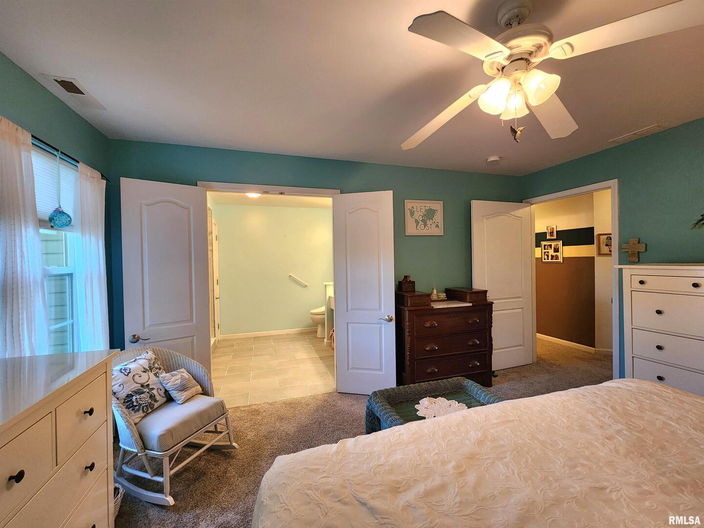 156 Hanover Lane Murphysboro, IL 62966 - Photo 33 of 63 a bedroom with a bed and furniture