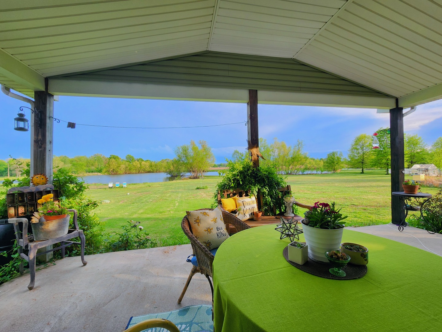 156 Hanover Lane Murphysboro, IL 62966 - Photo 47 of 63 a backyard of a house with outdoor seating