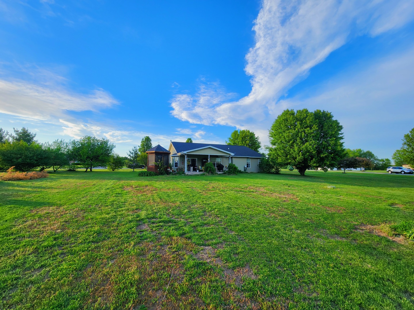156 Hanover Lane Murphysboro, IL 62966 - Photo 60 of 63 a view of an house with backyard space and garden