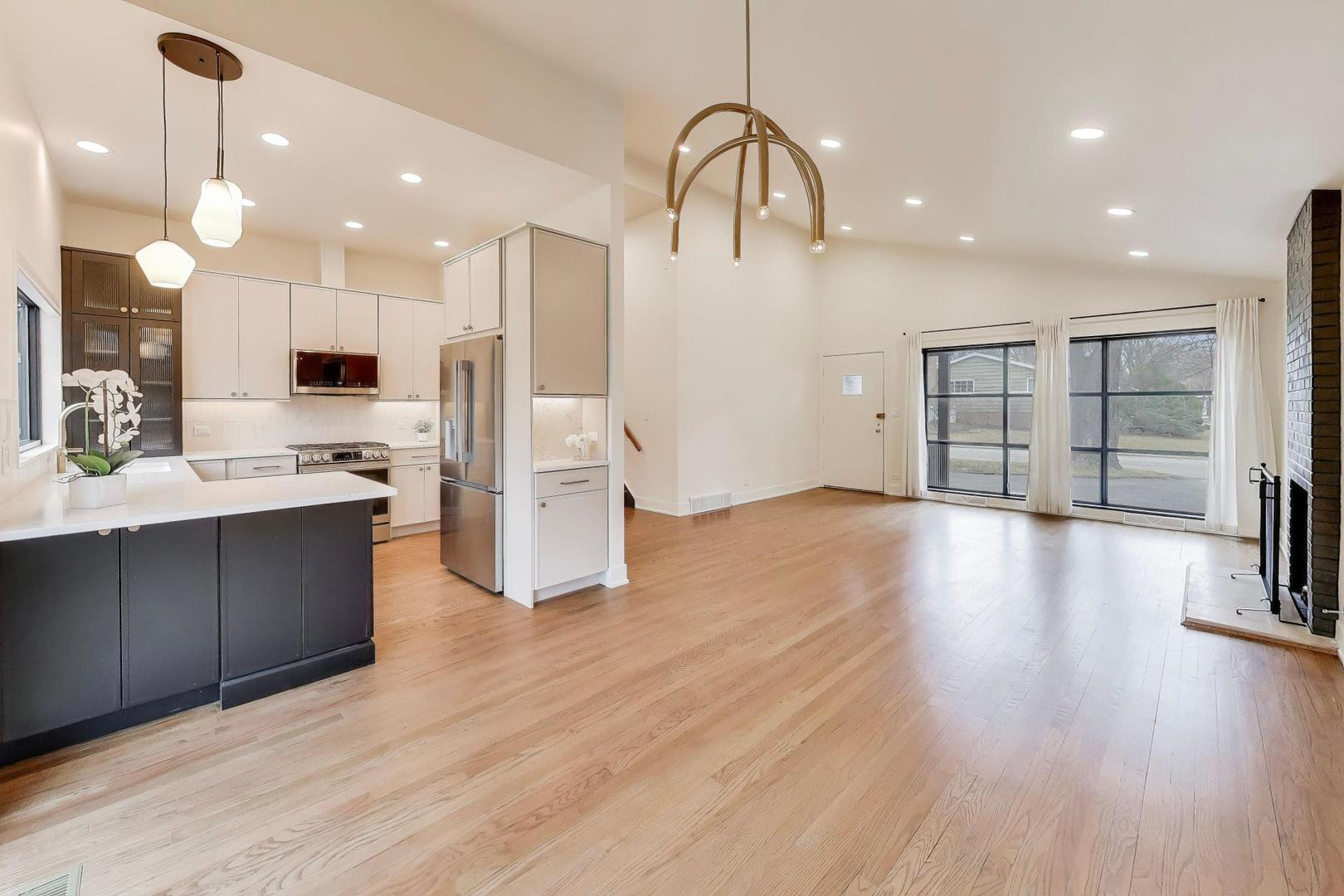 3530 Hillside Road Evanston, IL 60201 - Photo 7 of 27 a view of a kitchen with furniture and wooden floor