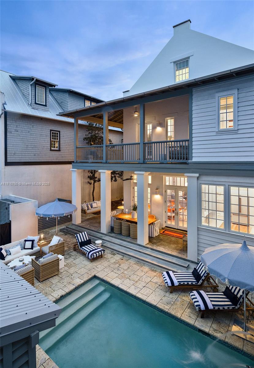 25 North Belize Lane Inlet Beach, FL 32461 - Photo 32 of 35 a room with furniture pool table and windows