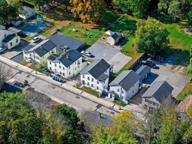 front view of a house with a street