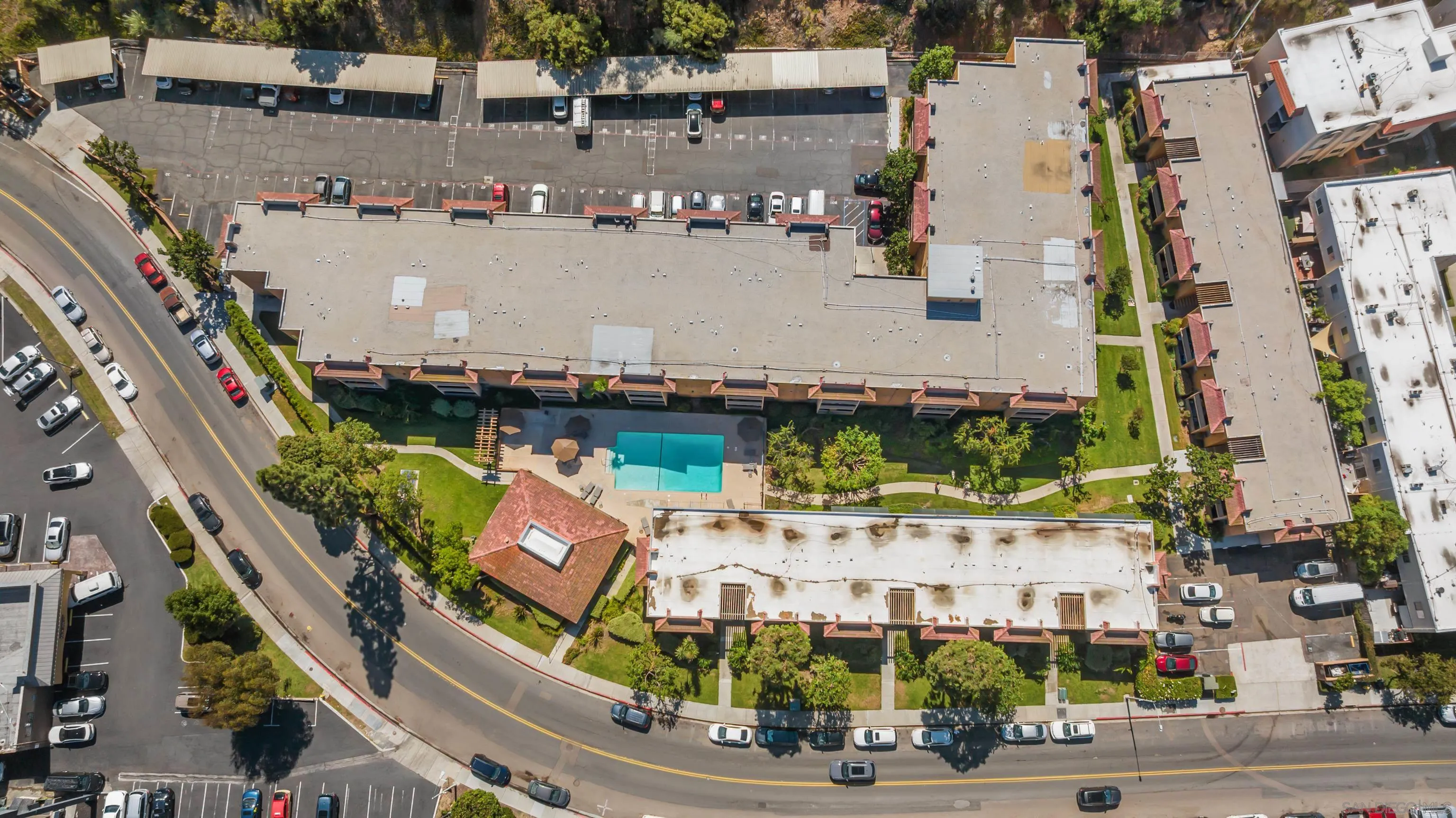 6911 Alvarado Road, Unit 20 San Diego, CA 92120 - Photo 28 of 28 an aerial view of a house