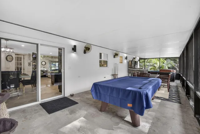 a view of a park with a tree