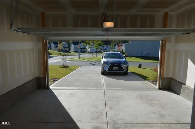 a car parked in front of a building