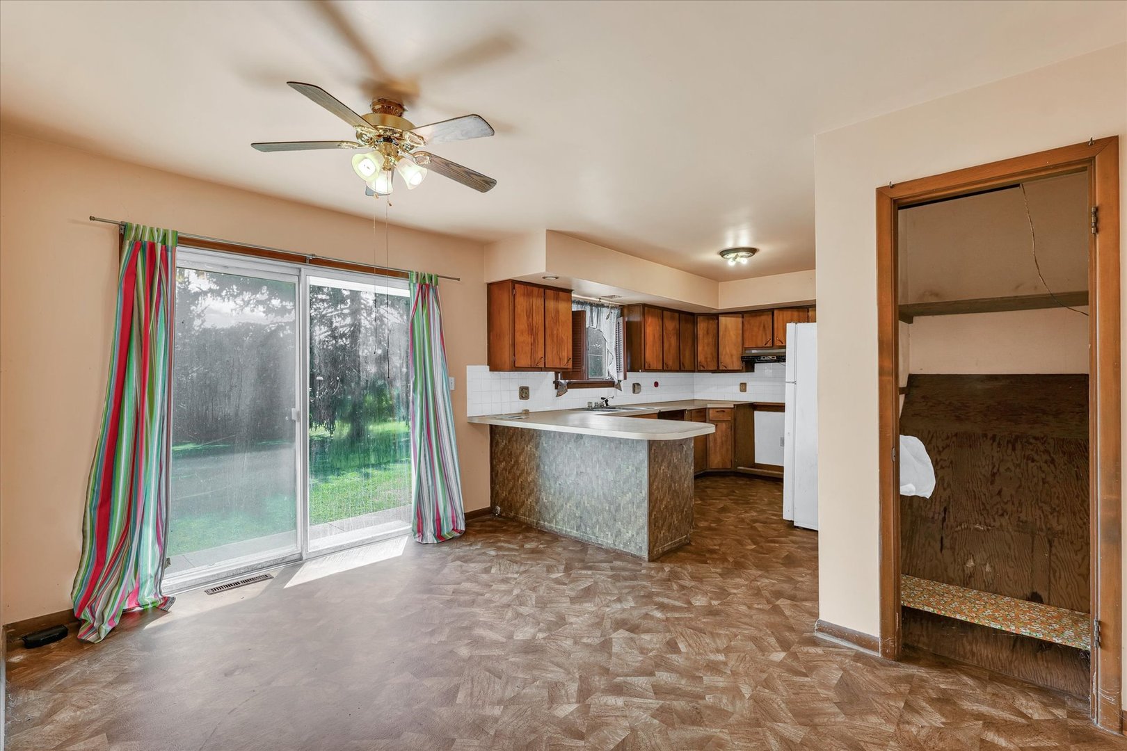 1512 Locust Avenue Rantoul, IL 61866 - Photo 8 of 39 a view of kitchen with sink refrigerator and cabinets