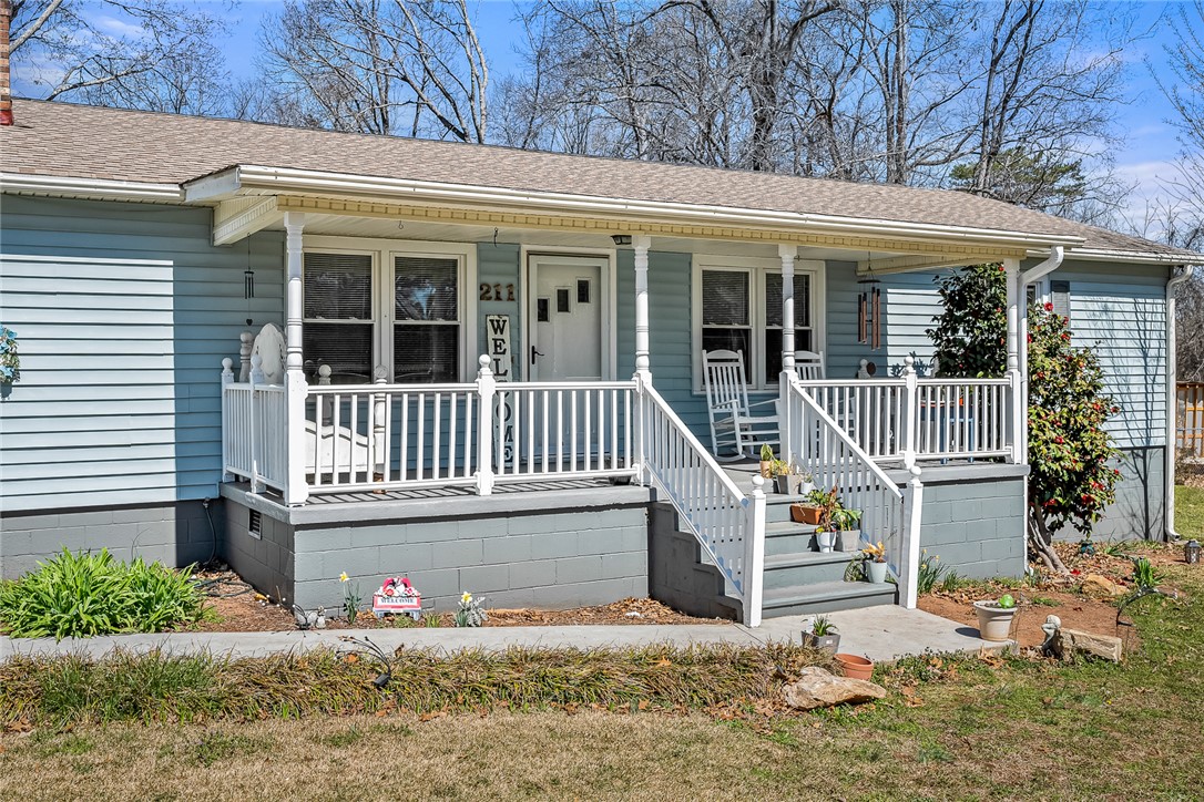 211 Old Brickyard Road Pelzer, SC 29669 - Photo 2 of 22 Large Covered Front Porch