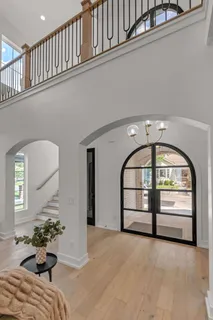 a view of a livingroom with furniture