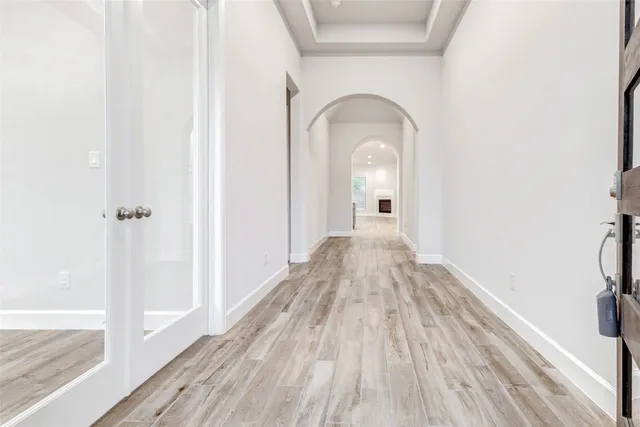 wooden floor in a gallery