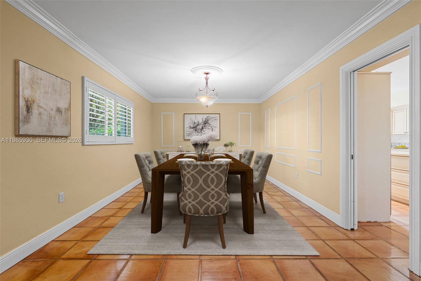 13276 Southwest 58th Court Pinecrest, FL 33156 - Photo 10 of 67 a view of a dining room with furniture and window