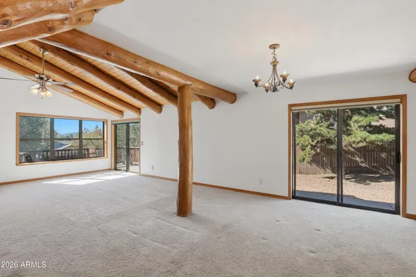 a view of a room with porch